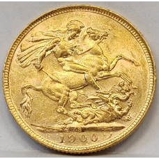 AUSTRALIA 1900 . ONE 1 SOVEREIGN . SYDNEY . GOLD
